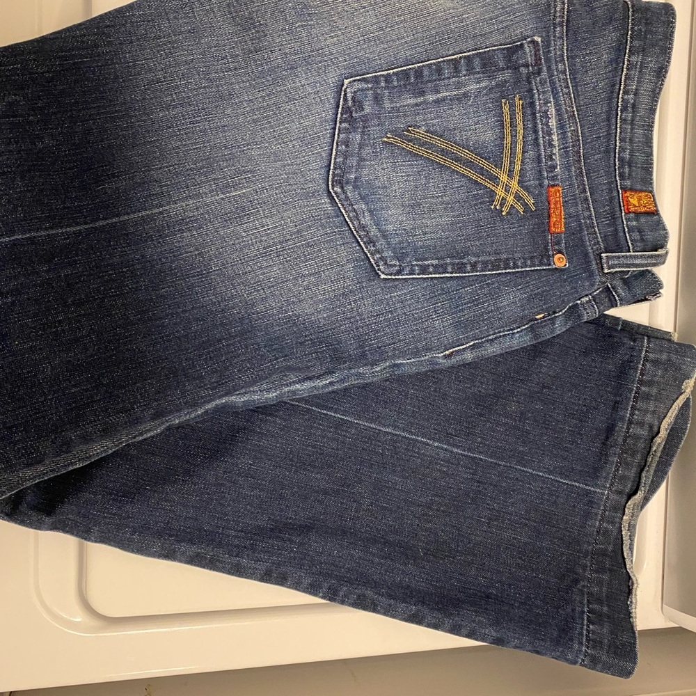 7FAMK DOJO FLARED TROUSER JEANS